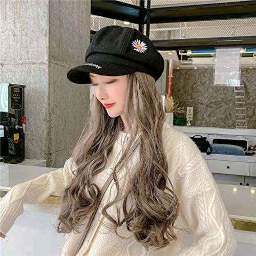 188 כובע עם שיער פאה הארכת סינטטי תירס שיער גבוהה קוקו ארוך מתולתל שיער ראש אבזר פלאפי פאה עבור נשים