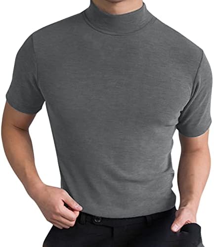 חולצות טריקו אימון של ZDDO גברים עם גברים עם שרוול קצר בצבע אחיד צבע אחיד שריר אתלטי שריר תחתונים.