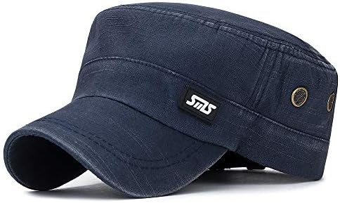 כובע שמש חיצוני ספורט ריצה יוניסקס סגנון צבאי כובעים מצוידים לגברים, קוממות אופנה שטוחה כובע בייסבול