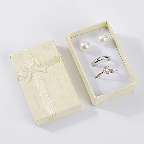 Vonkpeter 24 יחידות מתנות מגוונות מתנות לתכשיטים לטבעות, תליונים, עגיל, שרשראות, קופסאות קרטון עם ריפוד
