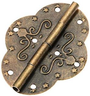 2 יחידות 69x53 ממ צירי ארונות ברונזה עתיקים לתכשיטים תכשיטים קופסת עץ מגירת דלת דקורטיבית ציר וינטג