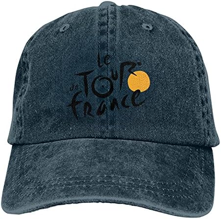 לה סיור של צרפת סיסמא קאובוי כובעי יוניסקס מתכוונן בציר בייסבול כובעים שחור