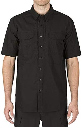 5.11 חולצת פולו של שרוול קצר של גברים טקטיים, בד מתיחה Flex-TAC, גימור טפלון, סגנון 71354
