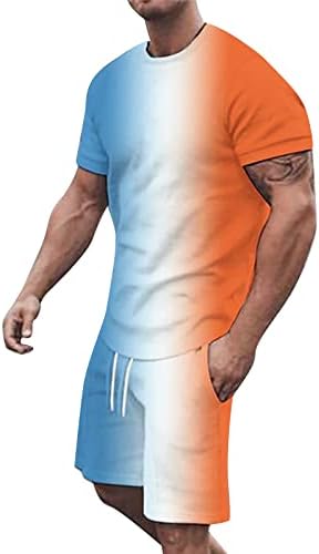 BMISEGM Summer Mens חולצות מזדמנים לגברים 3D 3D חליפות שרוול קצר