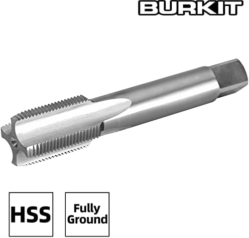 Burkit M27 x 1 חוט ברז על יד ימין, HSS M27 x 1.0 ברז מכונה מחורצת ישר