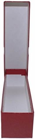 קופסת אחסון אדומה 9x2x2 עם 500 מחזיקי מטבע נייר/פניות מאת Fuardhouse