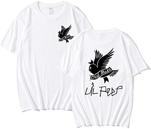 Lil Peep Summer חולצת טריקו זמרת היפ הופ רופפת הדפס מהנה הרג'וקו רופפת גברים מזדמנים שיקית עם שרוולים