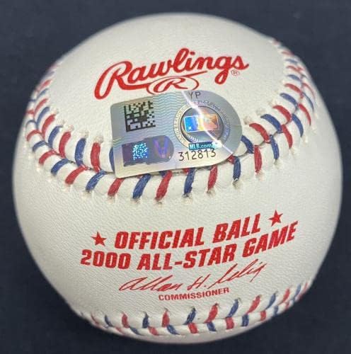 DEREK JETER 00 ASG MVP חתום 2000 לוגו לוגו של כל הכוכבים בייסבול MLB HOLO - כדורי בייסבול חתימה