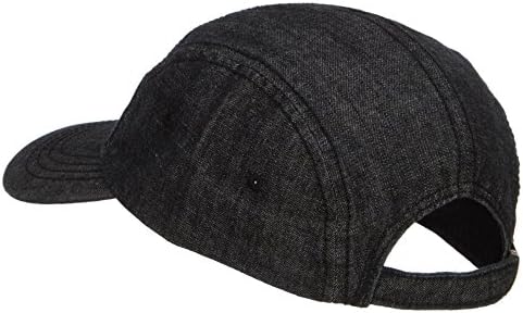 כובע ג ' ינס שטוף פאנל 5-אוספם שחור