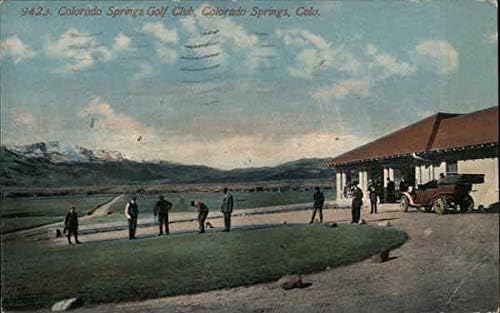 קולורדו ספרינגס גולף מועדון קולורדו ספרינגס שיתוף מקורי עתיק גלויה 1923