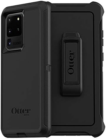 מקרה Otterbox Defender Series ללא מסך מקרה עבור Galaxy S20 Ultra/Galaxy S20 Ultra 5G - שחור