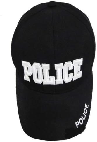 משטרת בייסבול כובע כובע כדור כובע אכיפת החוק כובע שחור