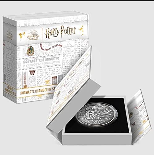 2023 דה לשכת סודות PowerCoin Hogwarts הארי פוטר 3 עוז מטבע כסף 10 $ niue 2023 גימור עתיק