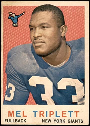 1959 Topps 160 MEL Triplett New York Giants-FB כרטיסי דיקן 5-Ex Giants-FB
