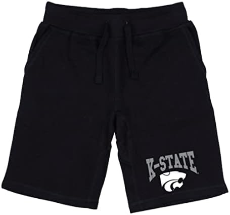 אוניברסיטת KSU קנזס אוניברסיטת ווילד קאטס פרמיום פלייס פלייס מכנסיים קצרים שחור