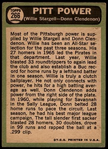 1967 Topps 266 Pitt Power Willie Stargell/Donn Clendenon Pittsburgh Pirates Pirates Pirates