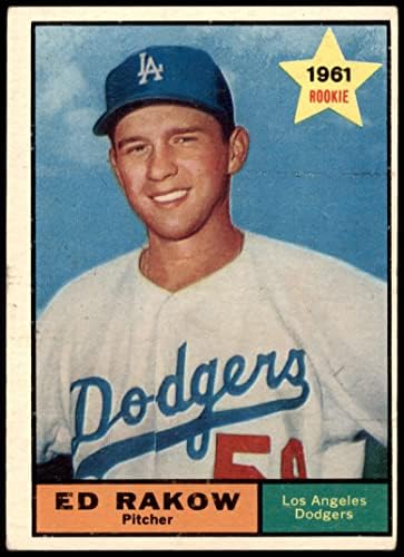 1961 Topps 147 אד ראקוב לוס אנג'לס דודג'רס VG/Ex Dodgers