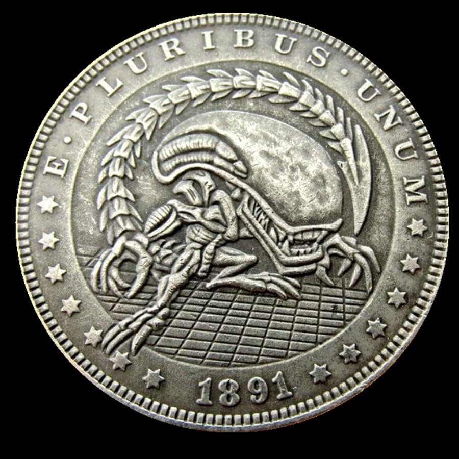 מטבע סילבר דולר סילבר ארהב מורגן דולר עותק זר מטבע זיכרון 88