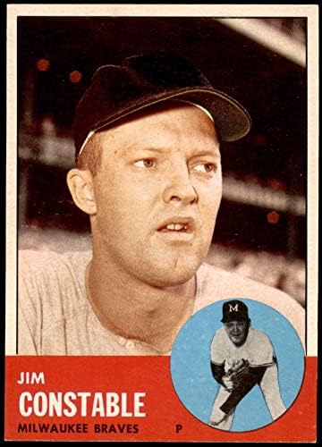 1963 Topps 411 Jim Constable Milwaukee Braves NM+ Braves