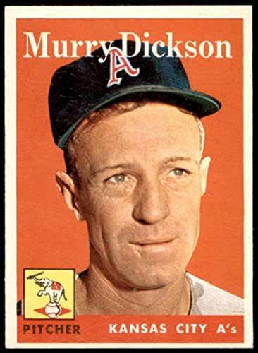 1958 Topps 349 Murry Dickson Kansas City Athletics Ex/MT Athletics