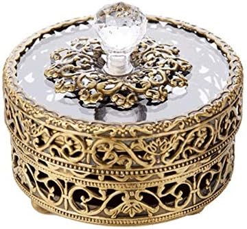 קופסת תכשיטים של UXZDX Cujux -מכסה זכוכית שרשרת תיבת תכשיטים אירופית טבעת קומפקטית ואחסון מעודן