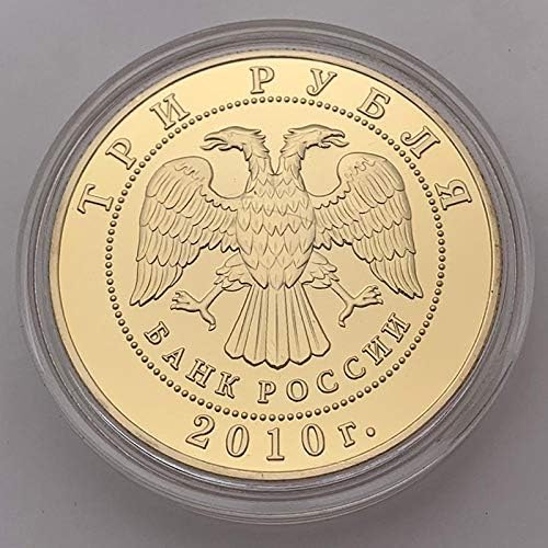 הדפסת צבע מצופה זהב רוסית מוטלת נציגה מטבע מטבע מטבע מטבע לאתגר מזל מטבע