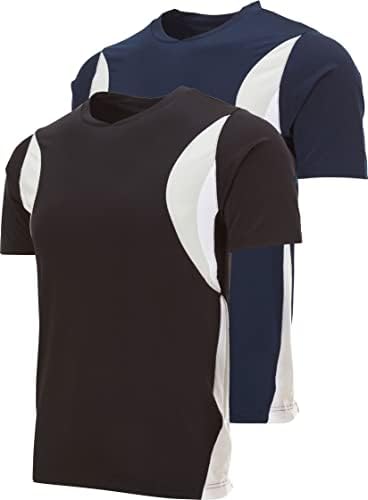 חולצות אימון לגברים, לחות מתפתלת מהירה ביבשה פעילה פעילה ביצועים של חדר כושר לגברים רופפים חולצות טי