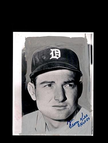 DNA של ג'ורג 'קל PSA חתום 7x9 מקורי משנת 1965 תצלום צילום נמרים חתימה - תמונות MLB עם חתימה