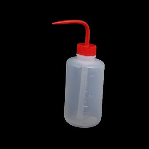 X-DREE 2 PCS 8.5OZ LDPE סחיטה אדומה סחיטה אדומה בפה תווית ביתית בקבוק שטיפה (2 יחידות 8.5OZ LDPE סחיטת