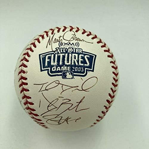 ג'סטין ורלנדר לפני טירון 2005 עתיד כל צוות משחק הכוכבים חתום על בייסבול MLB - כדורי בייסבול חתימה