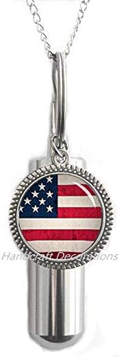 שיטת יד דגלי דגל אמריקאים שרשרת כד הדגל האמריקאית תכשיטים דגל ארצות הברית, מתנת פטריוט אמריקאית, כד