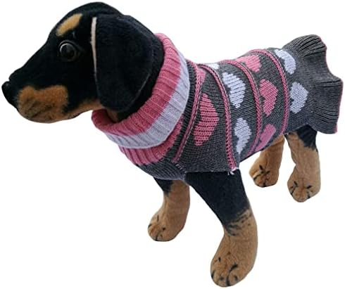 JECIKELON כלב מחמד כלב ארוך סוודרים שמלת סריגה סריגה גולף סוודר חורף סוודר גור חורפי חורף שמלות ארוכות