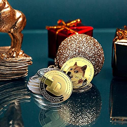 מטבע הנצחה של Dogecoin מצופה זהב מצופה 2021 מהדורה מוגבלת תחביב איסוף מטבעות וירטואליים מטבע דוג אספני