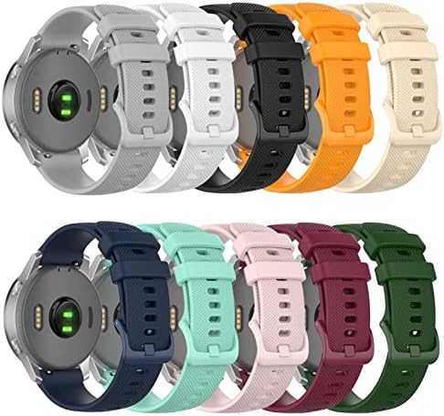 MGTCAR 20 ממ צמיד רצועת כף היד עבור Ticwatch E עבור Garmin Venu עבור Forerunner 645 Silicone Smartwatch
