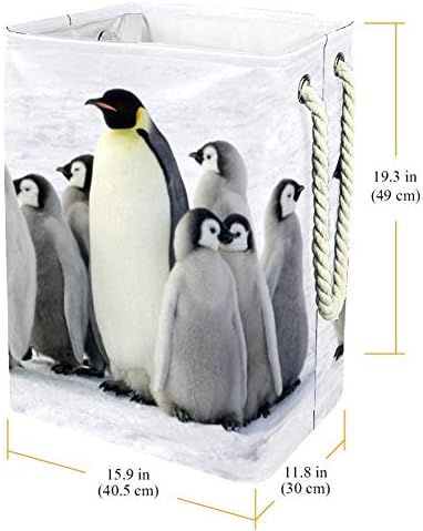 קיסר פינגווין אנטארקטיקה 300 ד אוקספורד עמיד למים בגדי סל גדול כביסה סל עבור שמיכות בגדי צעצועי בחדר