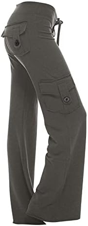 מכנסי מטען רגליים רחבות לנשים לנשים בתוספת חותלות יוגה גבוהות בגודל גודל y2k משיכת מכנסי רגליים ישרות