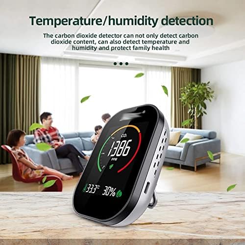 Walnuta Multifunctional Air Tester Co2 טמפרטורה למד טמפרטורה מדידה המכשיר פחמן דו חמצני צג עם מסך LCD