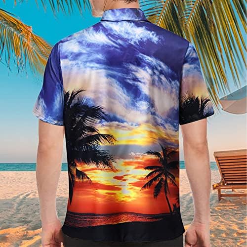 חולצת חוף פאנקי לגברים ALOHA חולצות מסיבות טרופיות