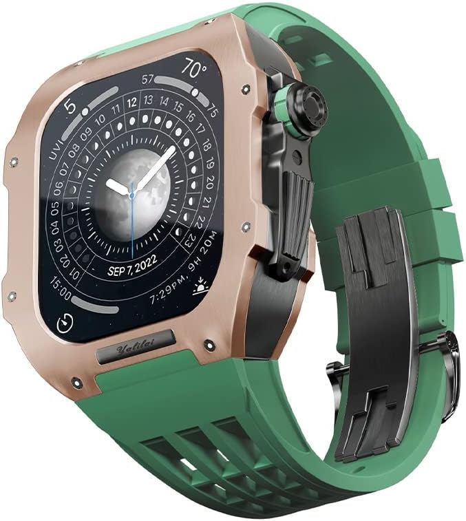 Bezel Titanium Titanium Titanium Band Trdybsk עבור Apple Watch 6/5/4/SE Apple Mod Watch Accessory החלפת