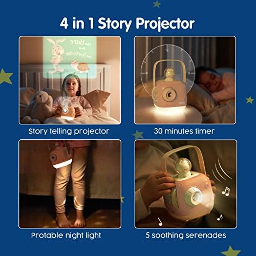 סיפור מקרן לילדים, לילה אור מקרן תינוק לפני השינה שינה סיפור מקרן עם 8 סיפורים ומוסיקה, חינוכיים סיפור