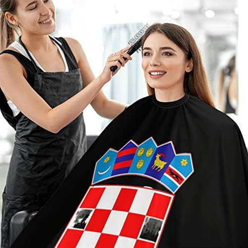 קרואטיה סמל לאומי ברבר קייפ מקצועי חיתוך שיער מספרה מספרה כף ברבר אביזרים לגברים נשים