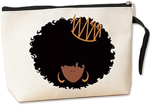 מתנות לנשים שחורות תיק איפור של אישה אפריקאית אמריקאית לילדה שחורה מתנות אפריקאיות אמריקאיות לנשים שחורות
