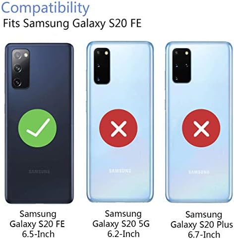 Samsung Galaxy S20 Fe 5g Case, Fingic Galaxy S20 Fe Belt Clip Clip נרתיק נרתיק קליל קליל משולב עם עמדת