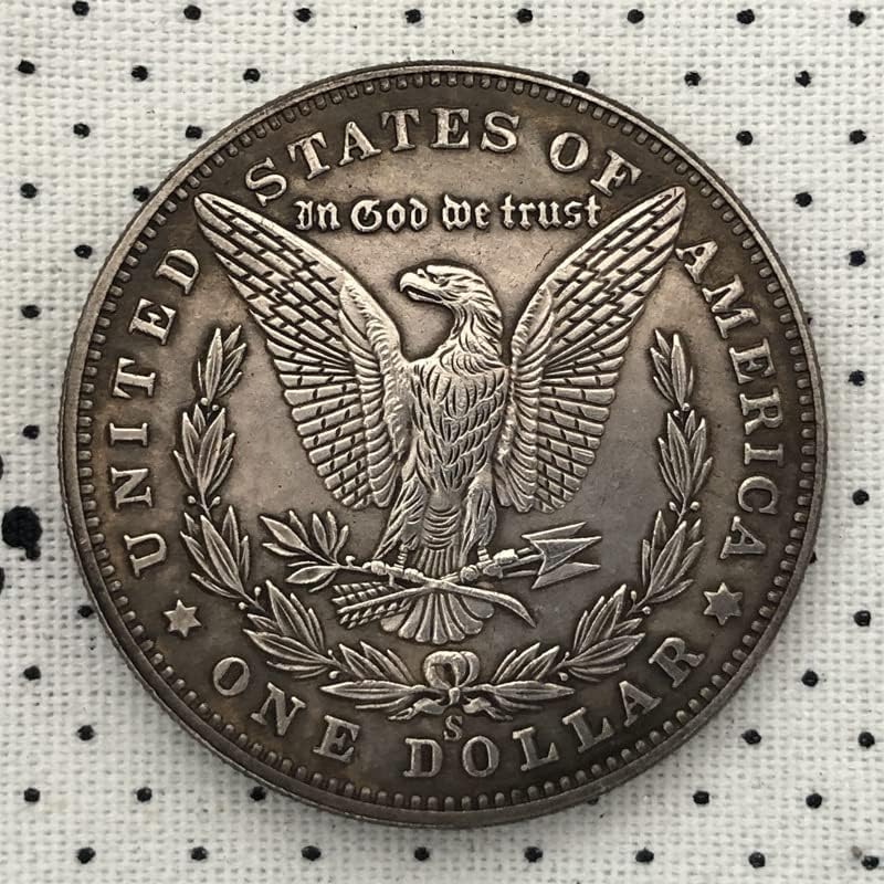 צ'ינגפנג 38 ממ מטבע דולר עתיק כסף אמריקאי מטבע טרמפ מטבע 1893s 153