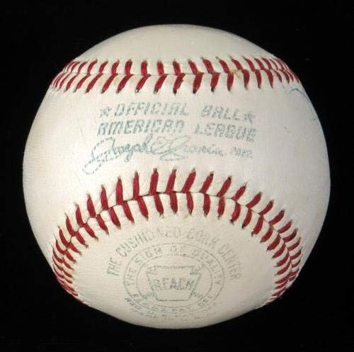 ג'ו דימג'יו היפה יחיד חתום על הליגה האמריקאית של שנות החמישים קרונין בייסבול JSA - כדורי בייסבול חתימה