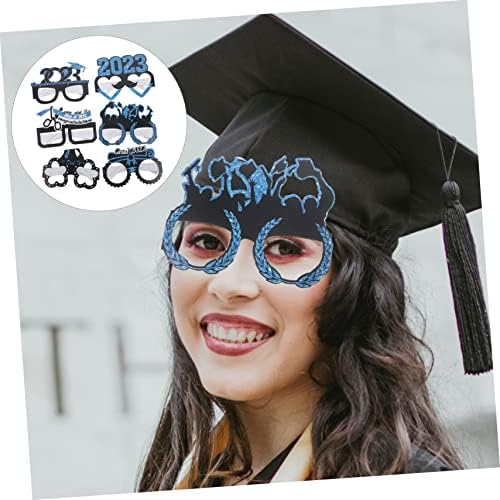 נוליטוי 12 יחידות סיום עונה משקפיים נייר משקפיים כחולים כיתת תפאורה כחולה של 2023 קישוטים 2023 משקפי
