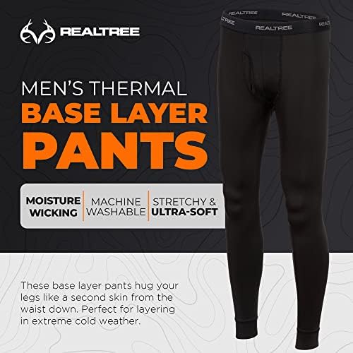 רילטרי גברים תחתונים תרמיים לגברים תחתונים ארוכים מכנסי גרביונים-חם יבש בסיס שכבה חותלות תחת מכנסיים